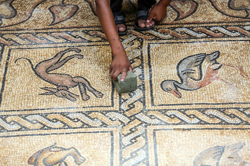 Gaza Farmer Finds Mosaic Treasure