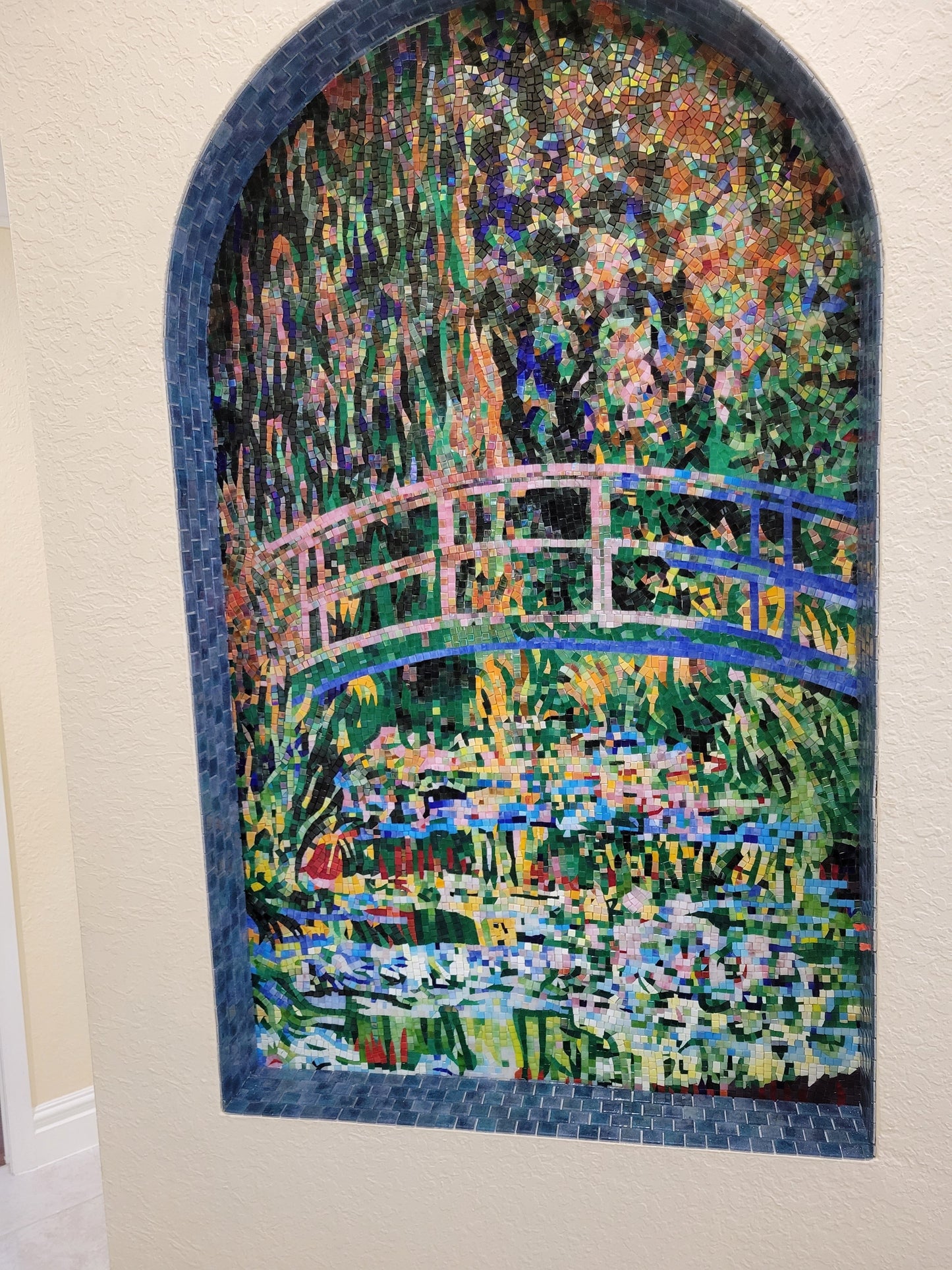 Mosaic Art - Water Lily Pond" Monet" Mozaico