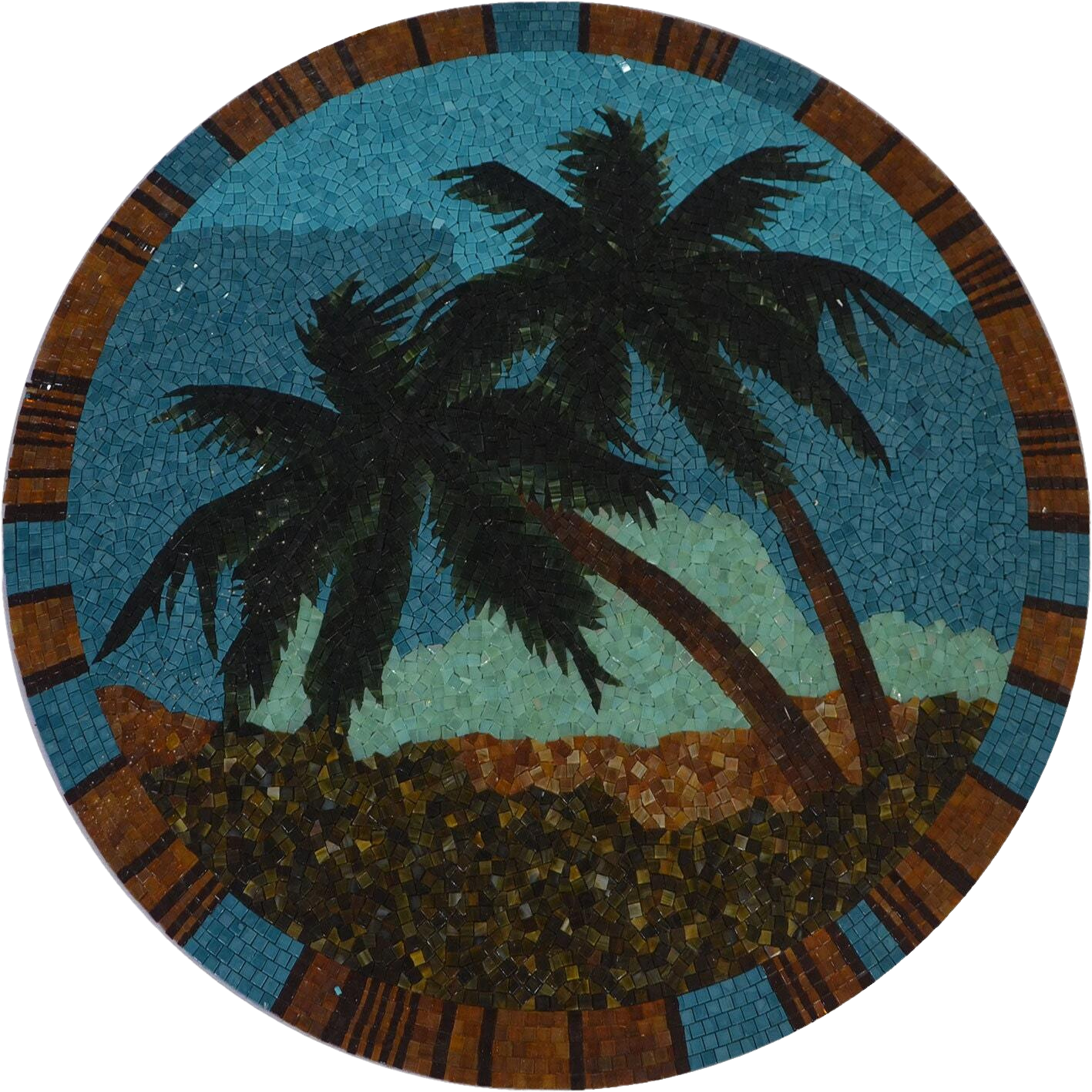 Glass Mosaic - Palm Tree Paradise