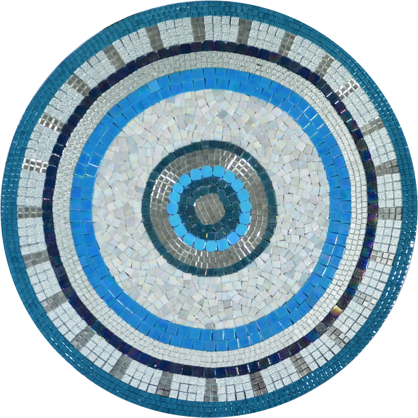 Blue Mosaic Medallion - Mosaic Art