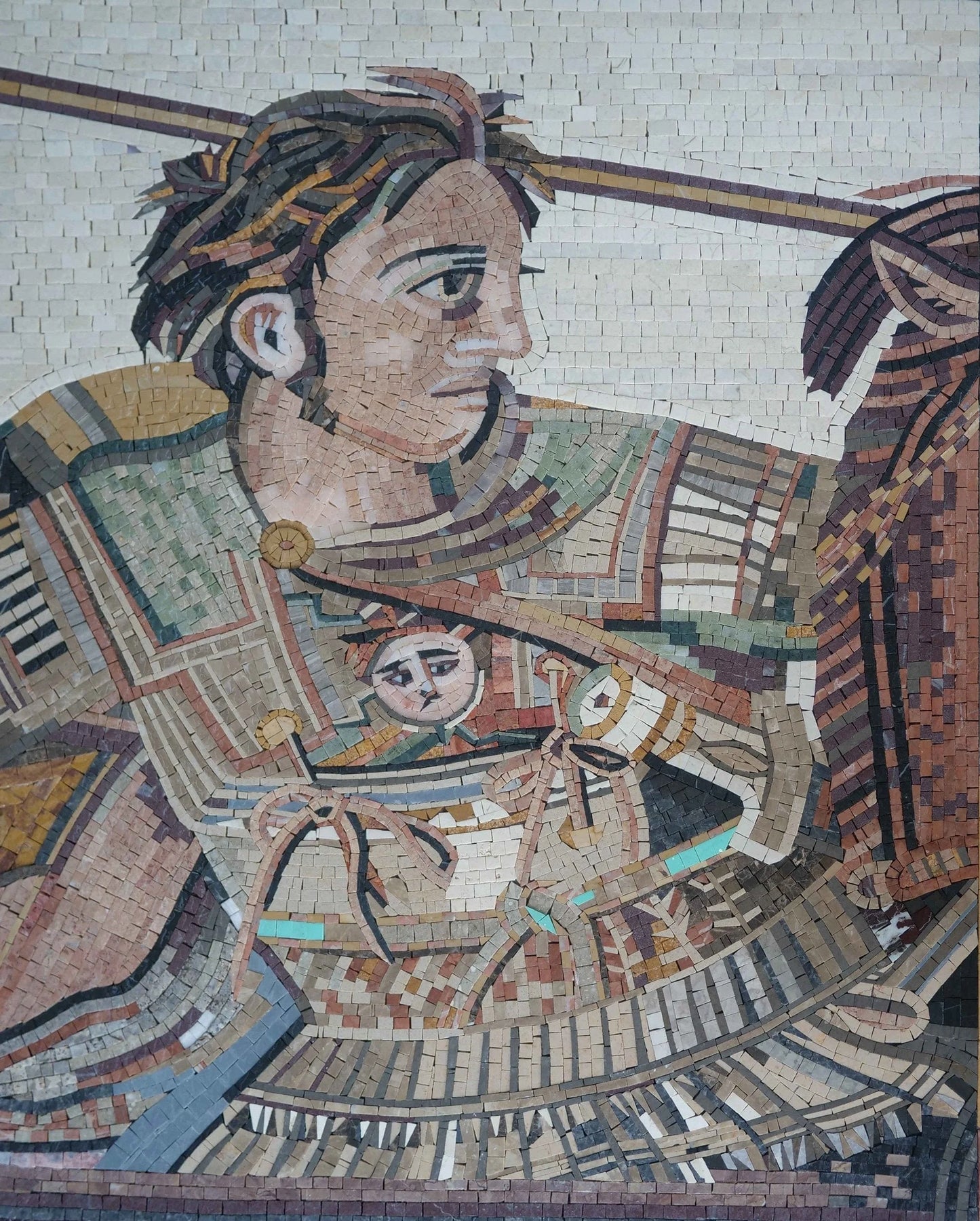 Alexander the Great Mosaic Art Reproduction