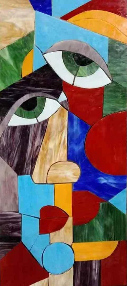 Custom AR Product - Abstract Mosaic - Colorful Face