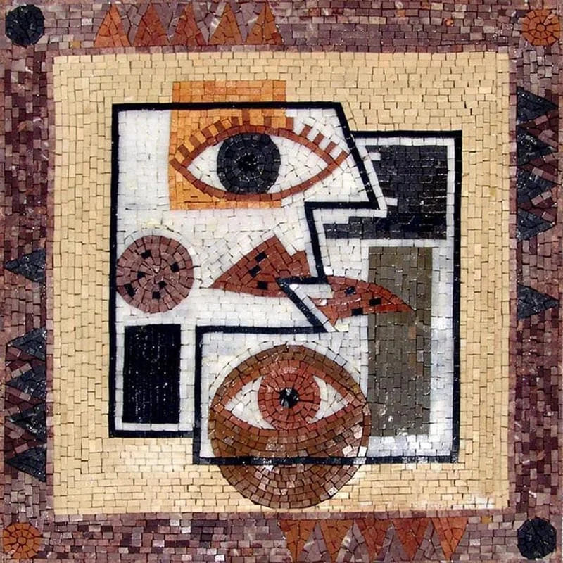 Custom AR Product - The Seeing Eyes - Modern Mosaic Art