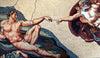 Michelangelo Creation of Adam - Mosaic Art Reproduction