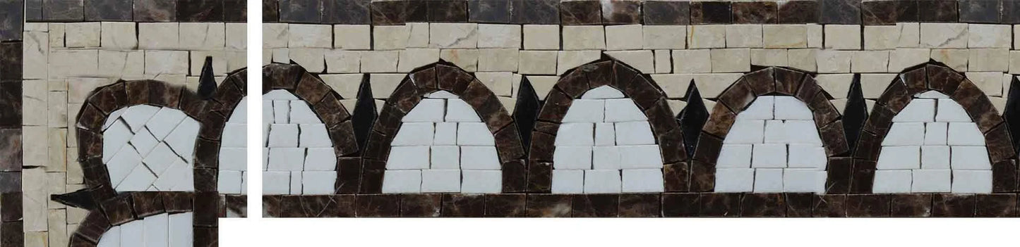 Mosaic Corner - Abstract Browns