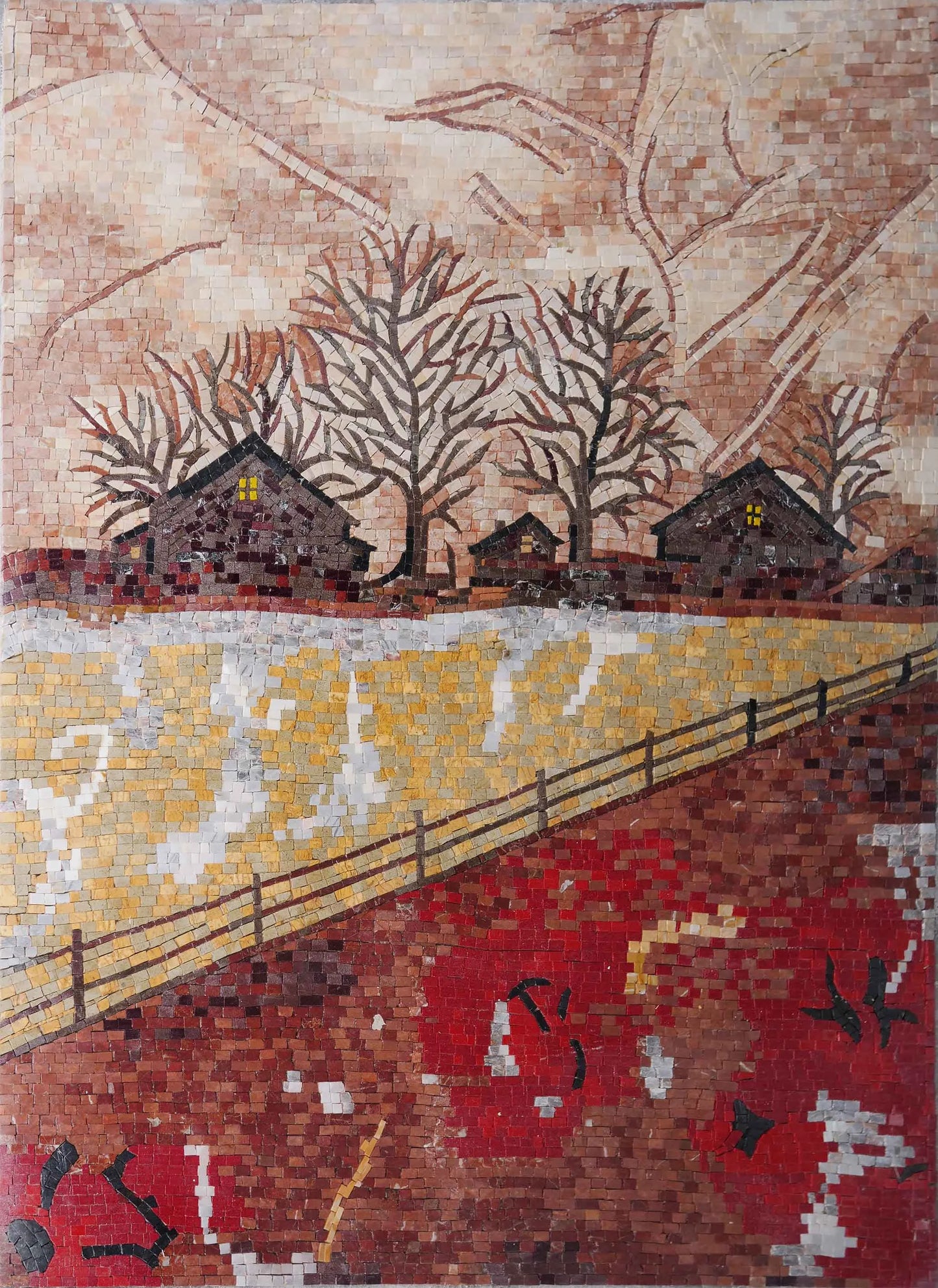 Expressionism Mosaic Scene - Valley