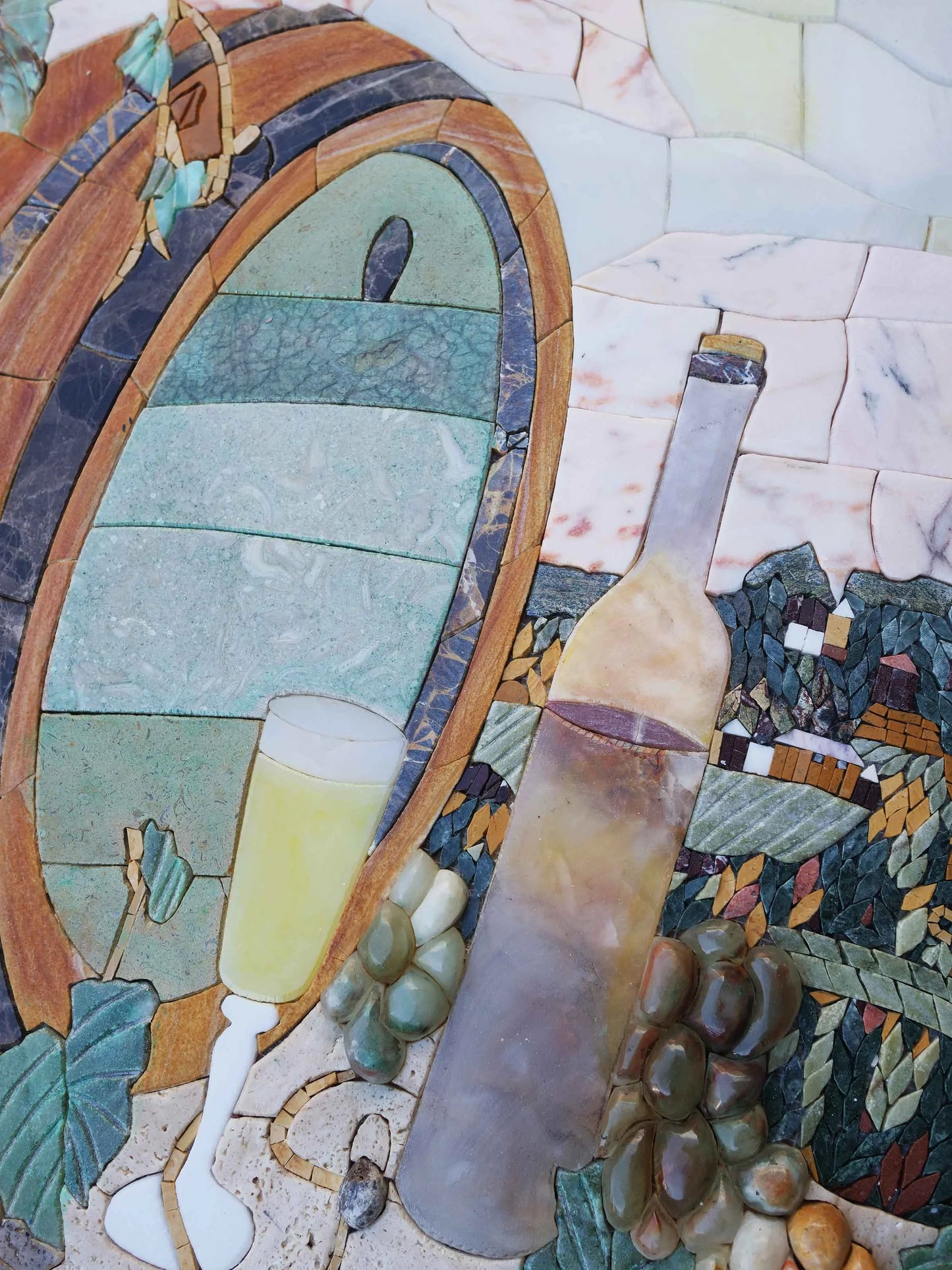 Countryside Winery II - 3D Mosaic Artwork | Food and Drink | Mozaico