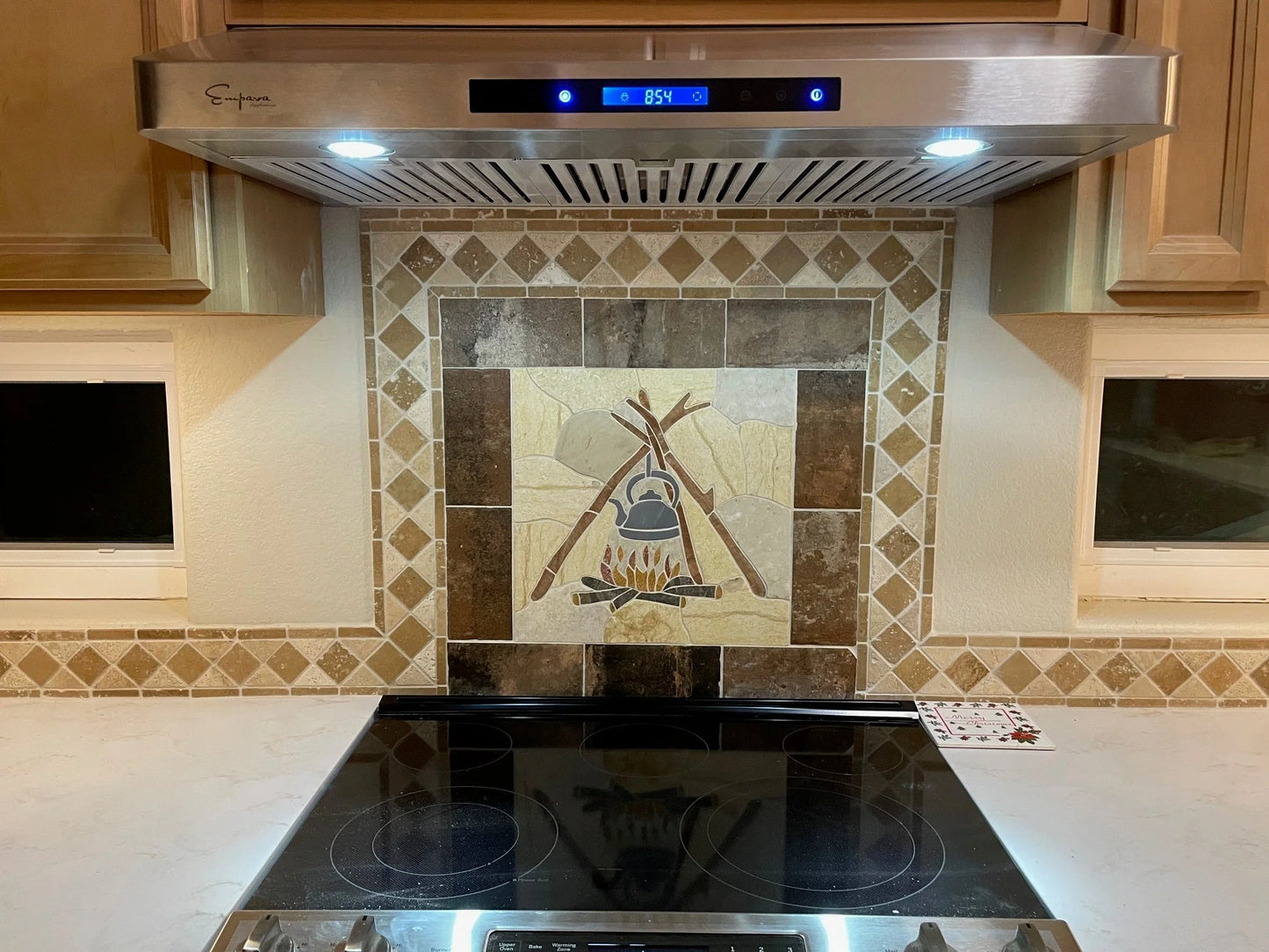 Prehistoric Utensils - Petal & Stone Mosaic Art