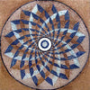Geometric Blossom Mosaic Square - Ashi