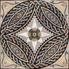 Geometric Roman Mosaic Panel - Remus