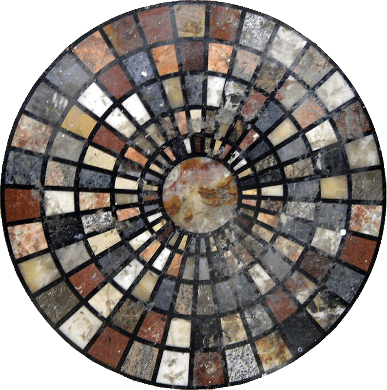 Juliette - Waterjet Mosaic Medallion