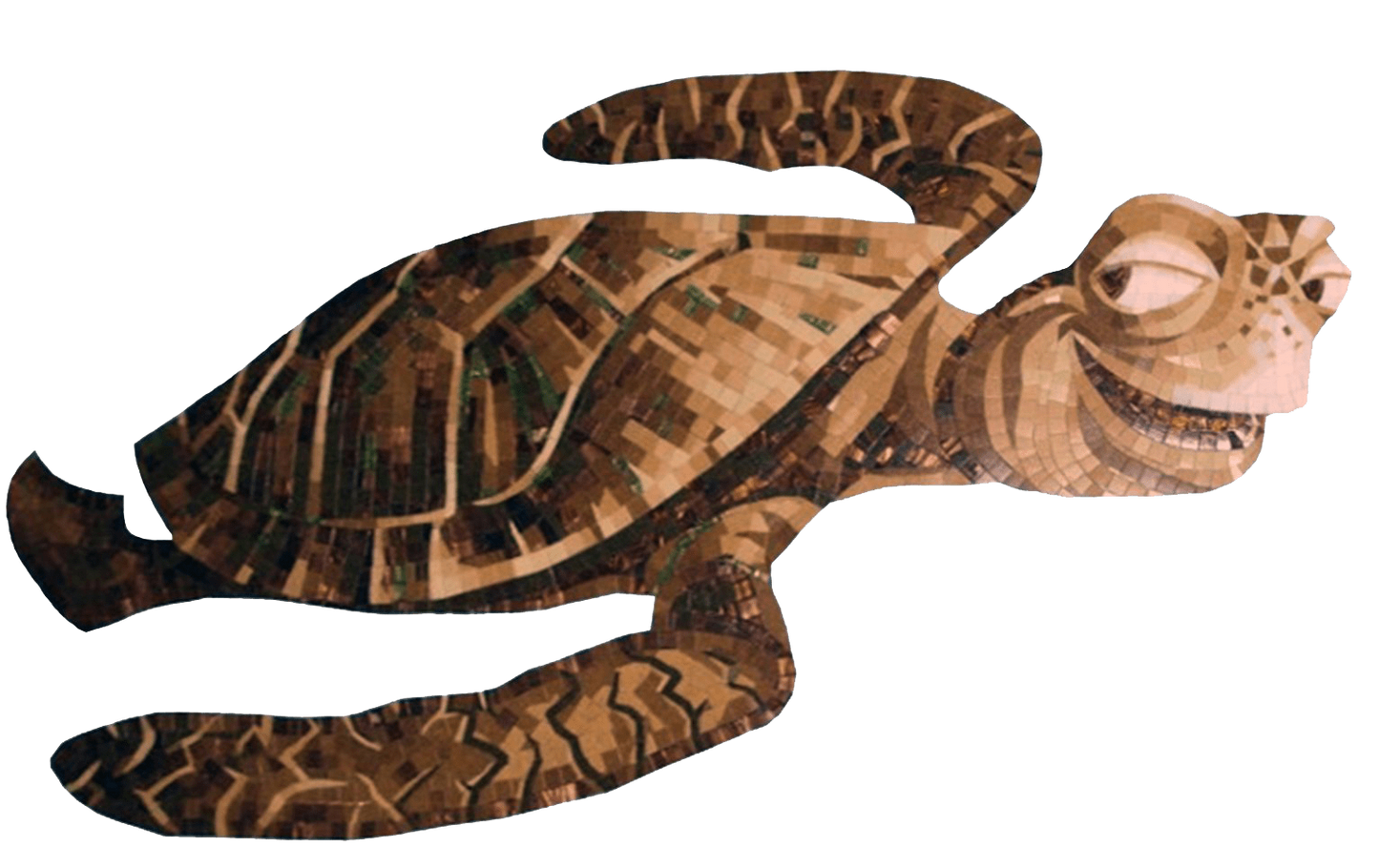 Adorable Sea Turtle Mosaic