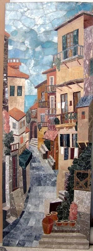 Petal Mosaic Village - Stone Mosaic Art | Mozaico