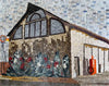 Beautiful Barn Natural Scene Mabrle Mosaic Mural