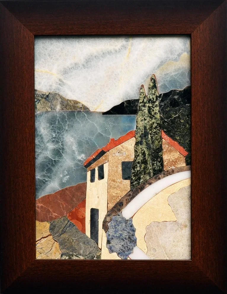 House on the River-Pietra Dura Mosaic