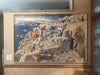 Handmade Mosaic - Santorini Island in The Aegean Sea