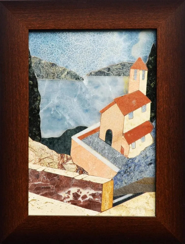 Typical Mediterranean Scene Mosaic Stone Art | Mozaico