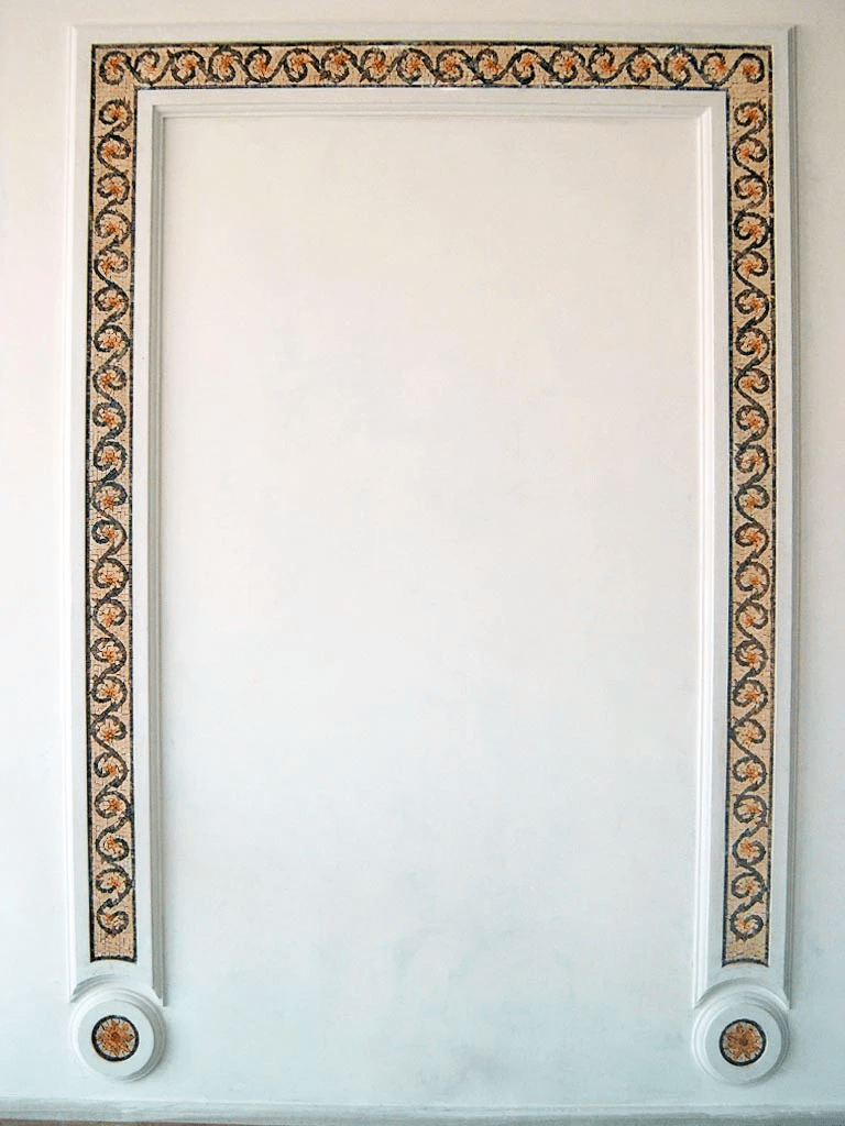 Earthy Floral Vines - Flower Mosaic Border