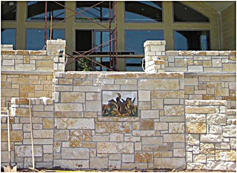 Petal Cormorant - Stone Mosaic Art