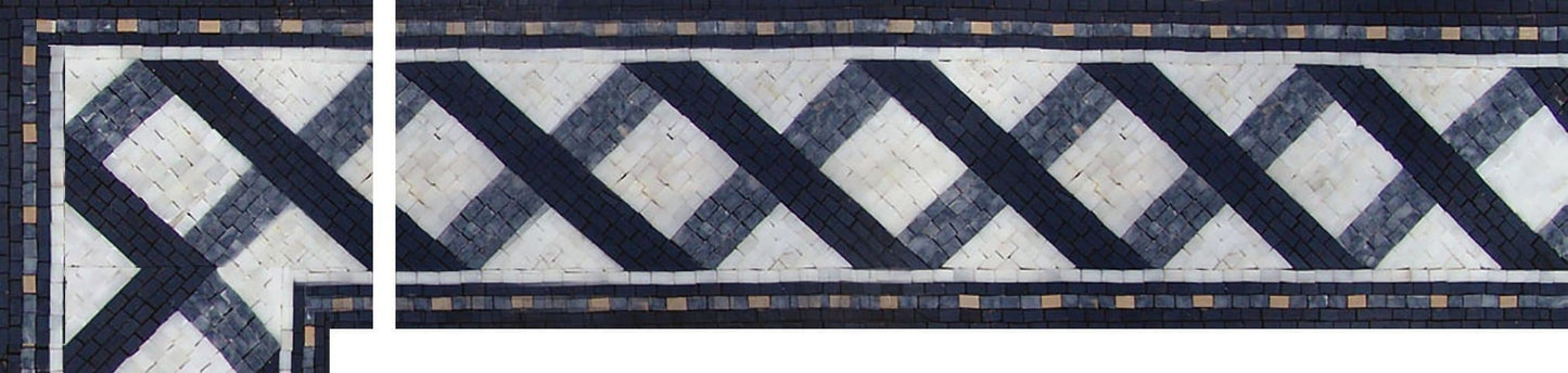 Fractal Squares Mosaic Corner