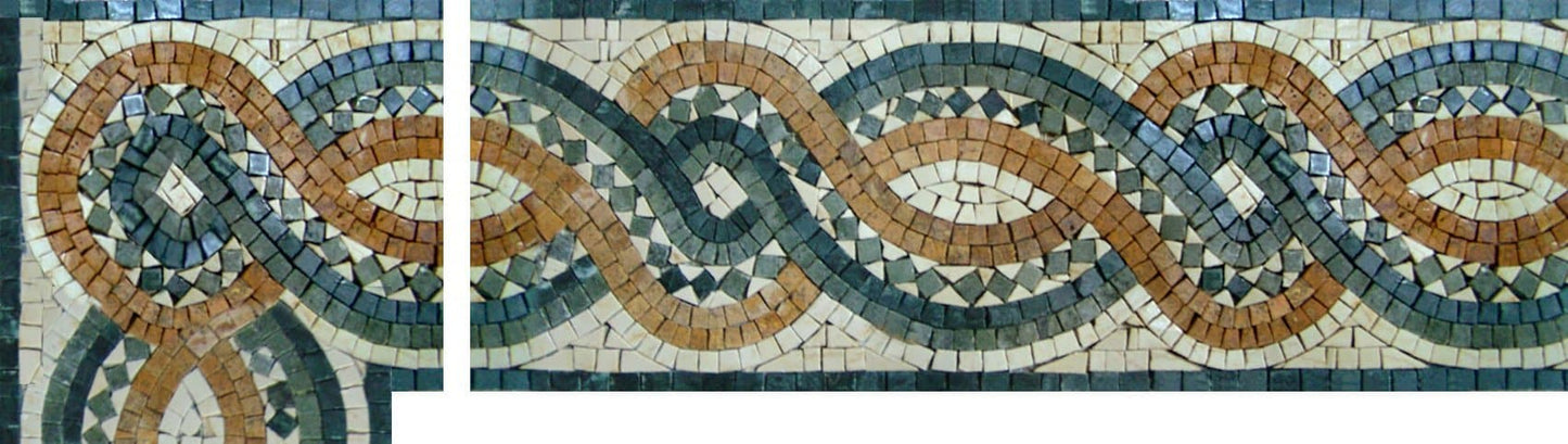 Celtic Rope Mosaic Art Corner
