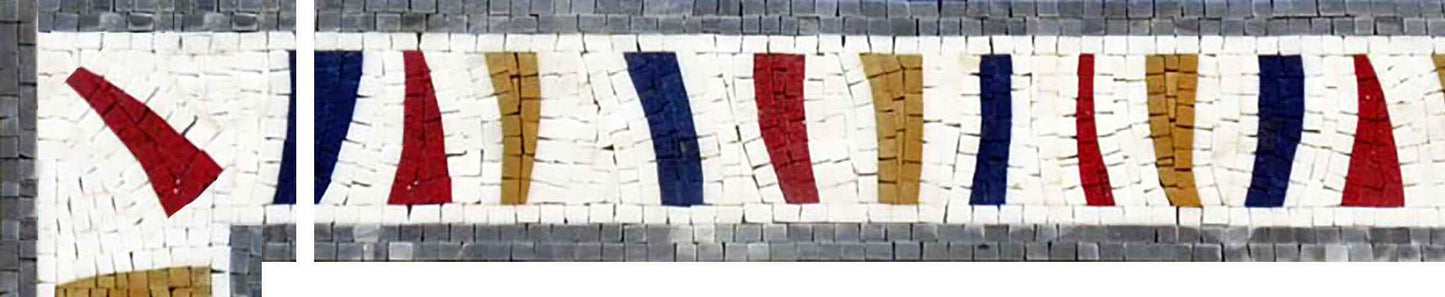 Colorful Abstract Corner Mosaic Art