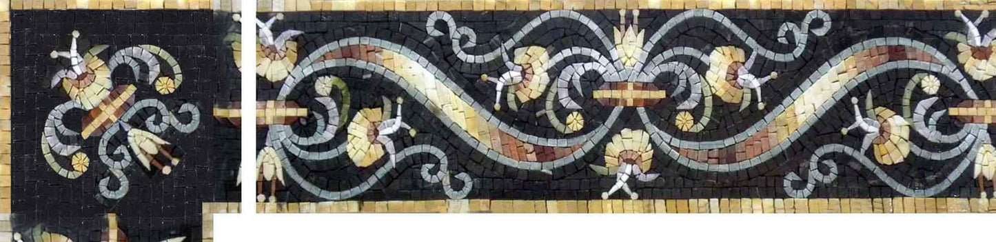 Majestic Gold - Corner Mosaic Artwork