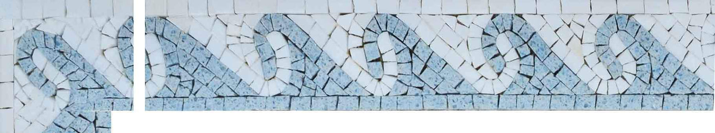 Ionian Wave Corner Mosaic Design