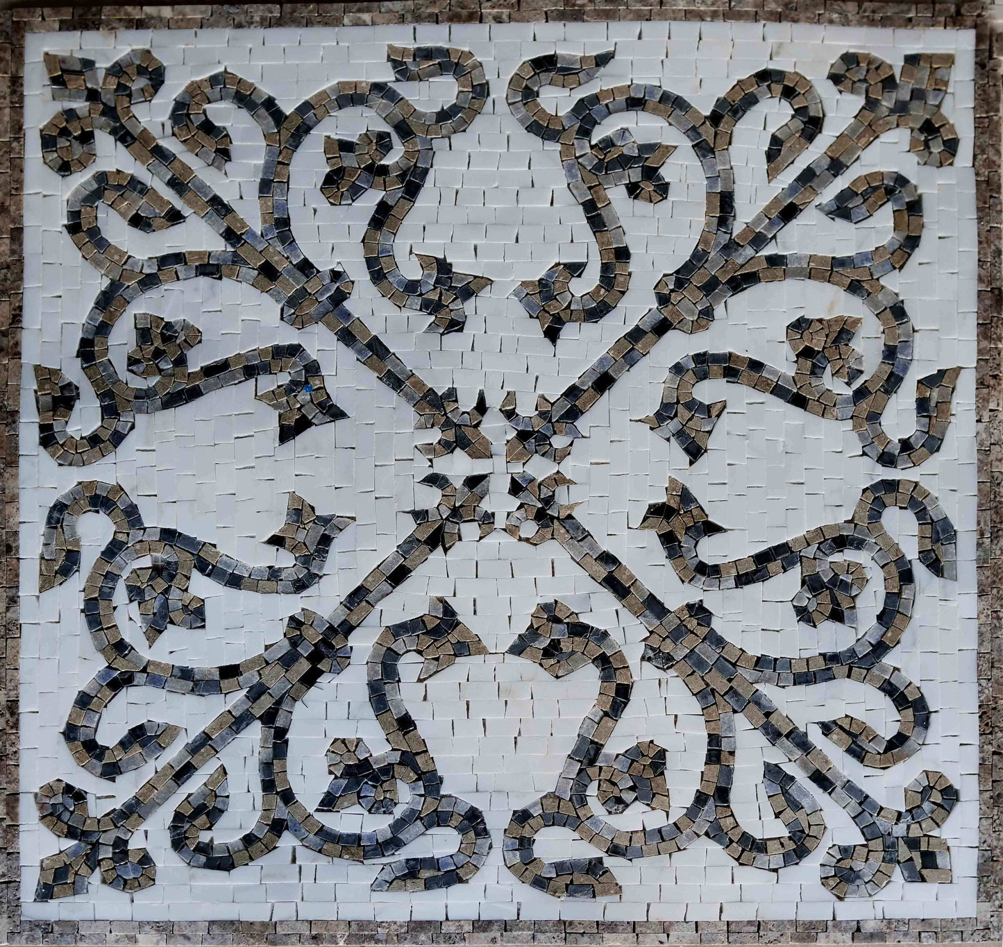 Geometric Mosaic Tile - Lila VII