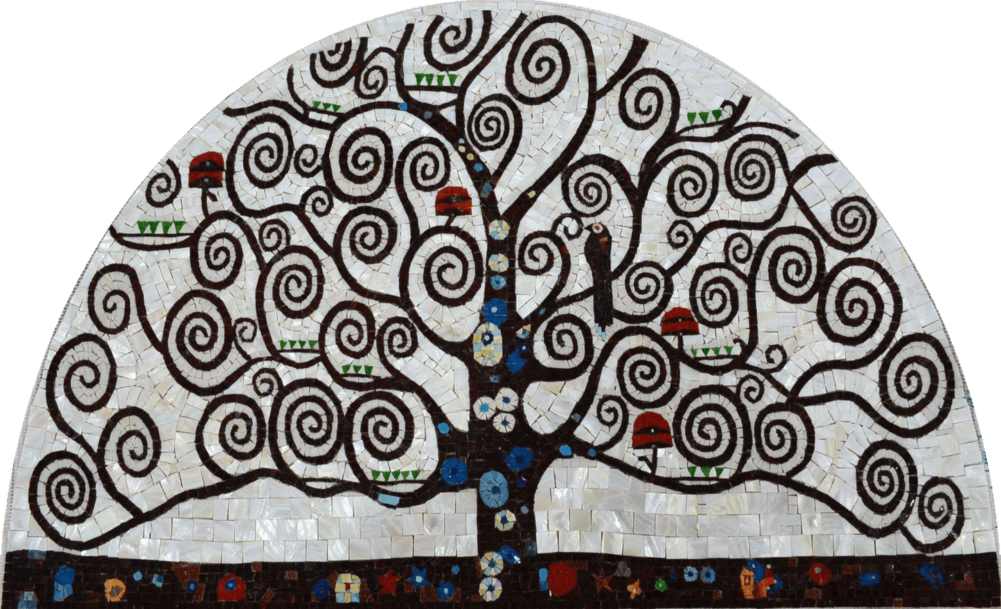 Mosaic Art -Tree Of Life Spirals Mozaico