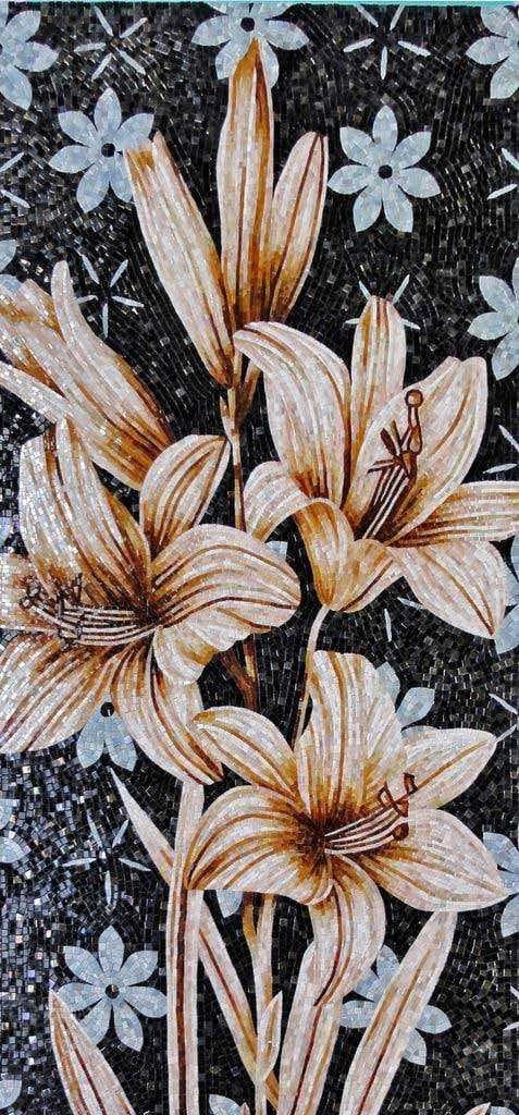 Mosaic Art - Dark Amaryllis Mozaico