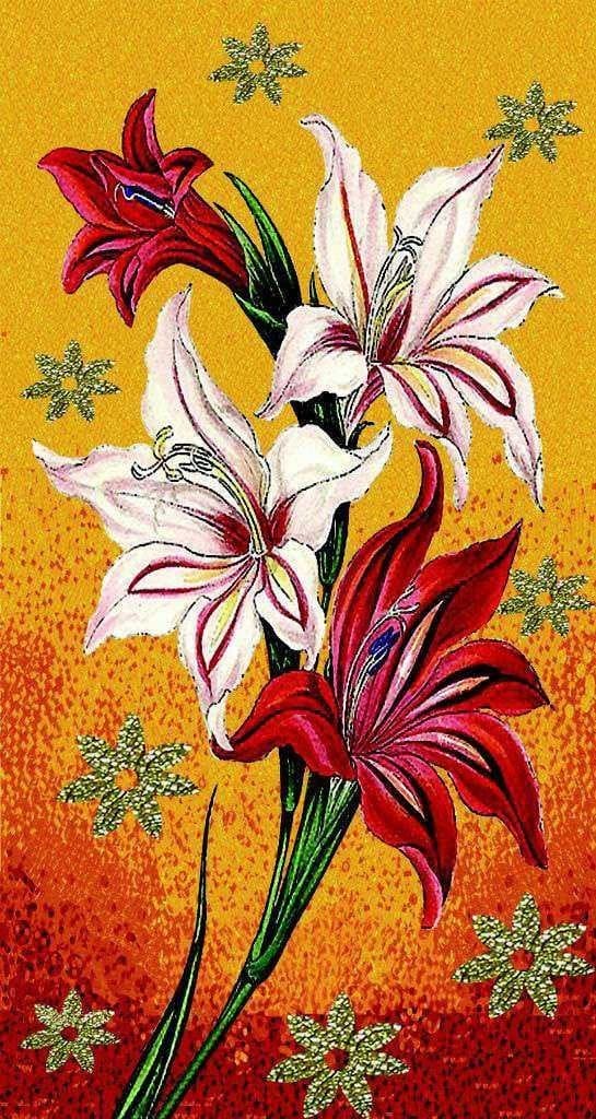 Mosaic Flower Art - Starry Flowers Mozaico