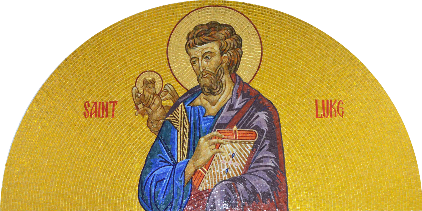 Saint Luke - Glass Mosaic