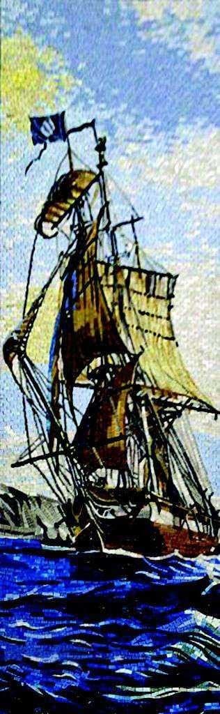 Mosaic Designs - Aegean Ship Mozaico