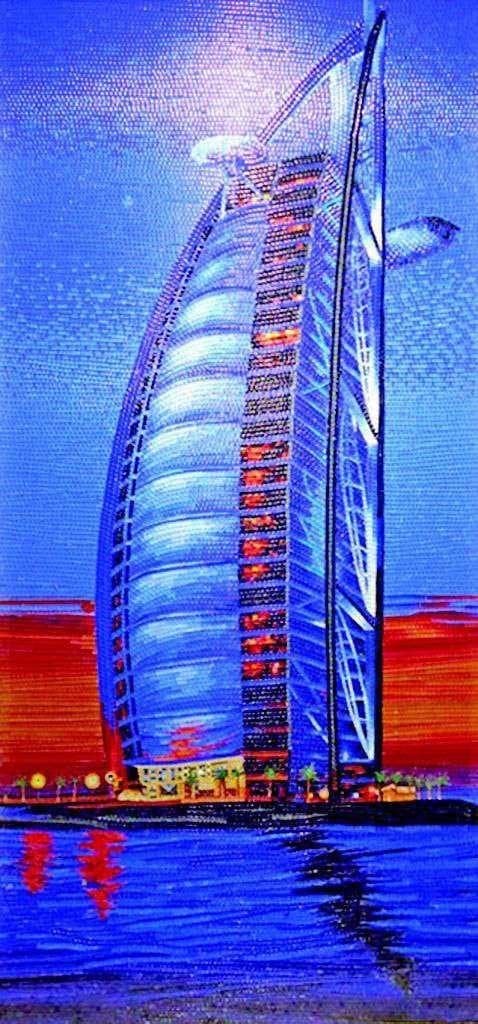 Mosaic Art - Burj Al Arab Dubai Mozaico