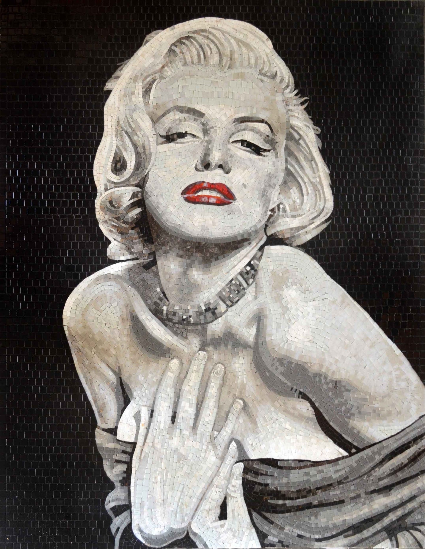 Marilyn Monroe Glass Mosaic Handmade Art Wall Mozaico
