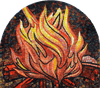 Campfire I - Mosaic Artwork Mozaico