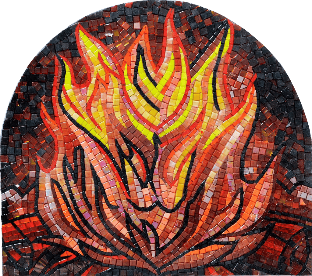 Campfire II - Fireplace Mosaic Mozaico