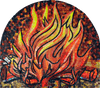 Campfire - Mosaic Artwork Mozaico