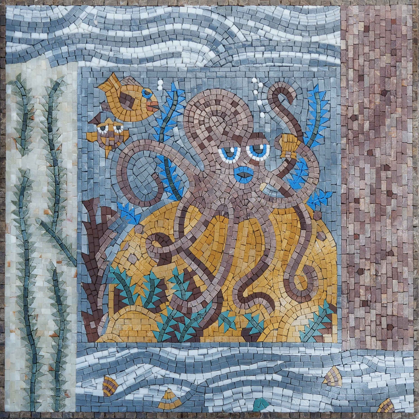 Octopus Marble Mosaic Design | Luxury Handcrafted Natural Stone Art