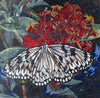 Mosaic Wall Art - Butterfly Flower