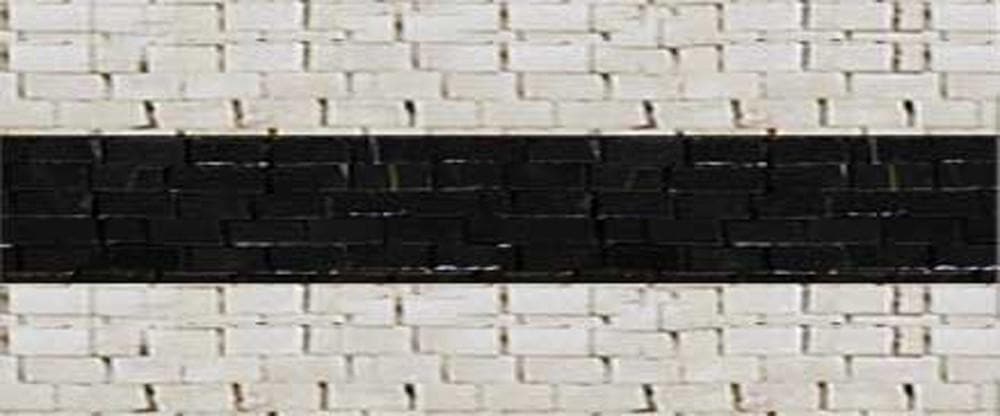Black Line Mosaic Art Border