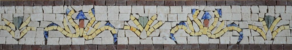 Arabesque Spring Vines Border Mosaic Art