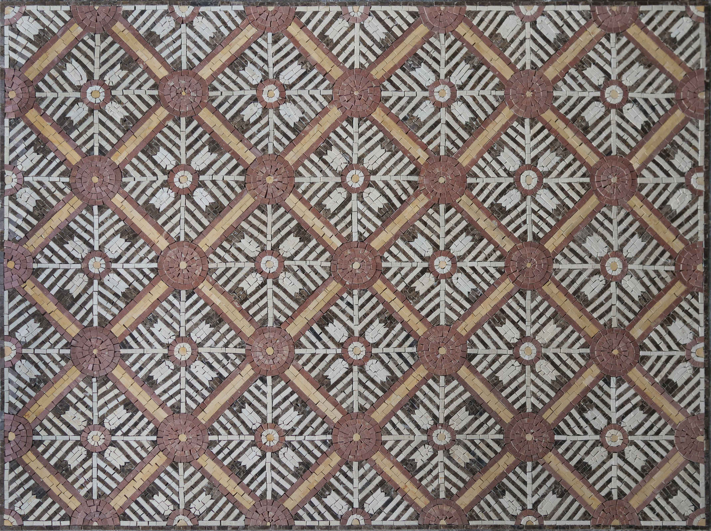 Mosaic Pattern Artwork - Diamond Flower