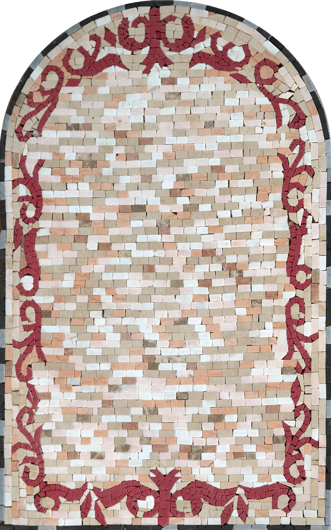 Arched Marble Mosaic Panel - Sarai