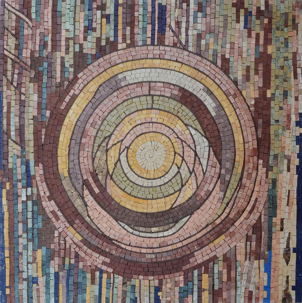 The Circles of Life - Abstract Mosaic Design
