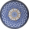 Blue Sola - Sun Mosaic Medallion