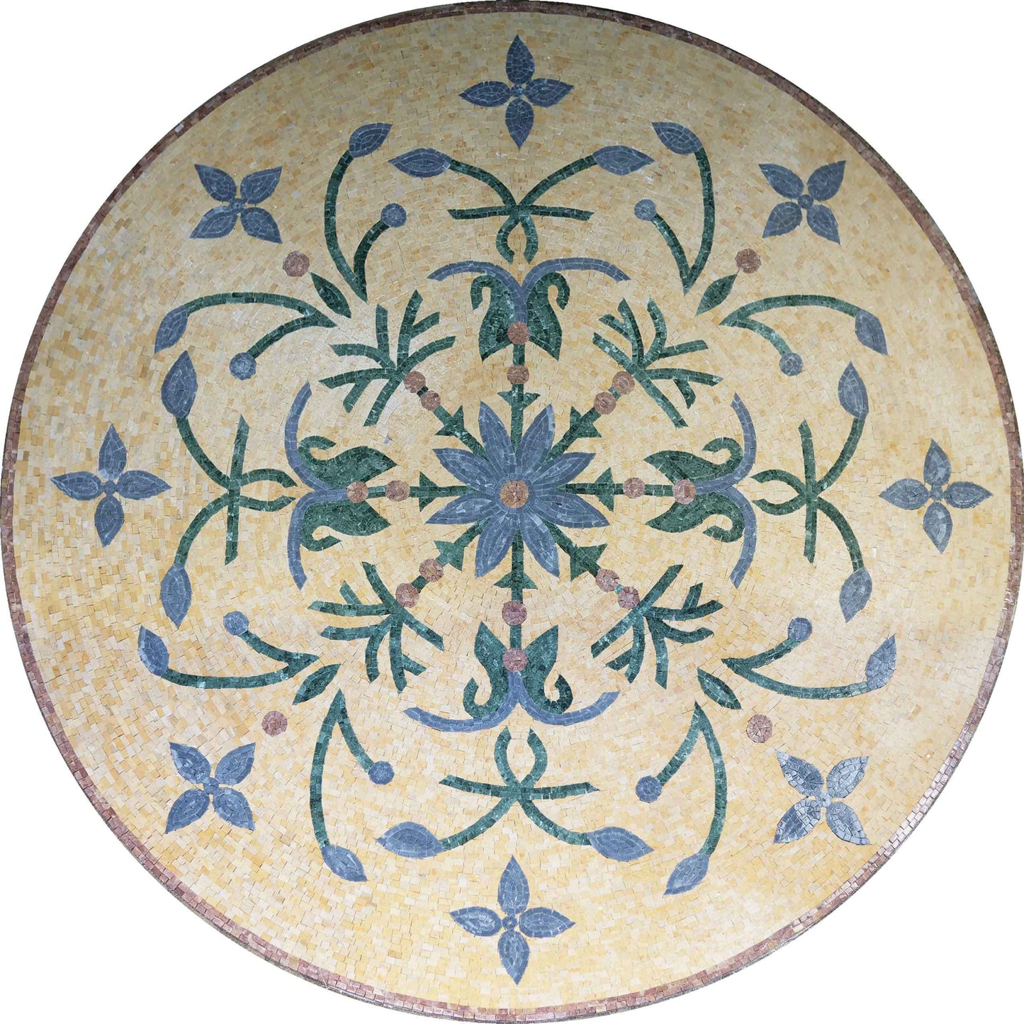 Round Floral Mosaic - Mandy