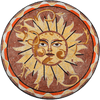 Lava Surya - Sun Mosaic Medallion