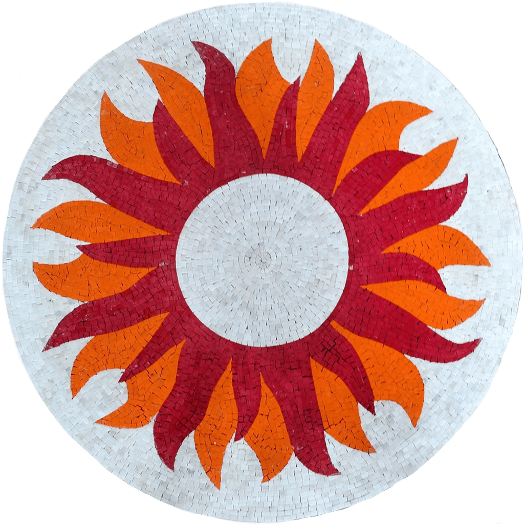 Blazing Sabella - Sun Mosaic Art